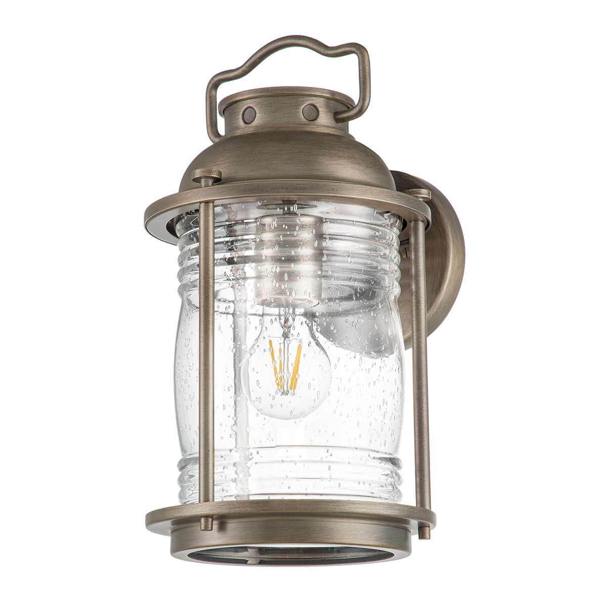 Ashland Bay 1 - flammige mittelgroße Wandlaterne, brünierte Bronze - Elsteadlighting - KL - ASHLANDBAY2 - M - BU