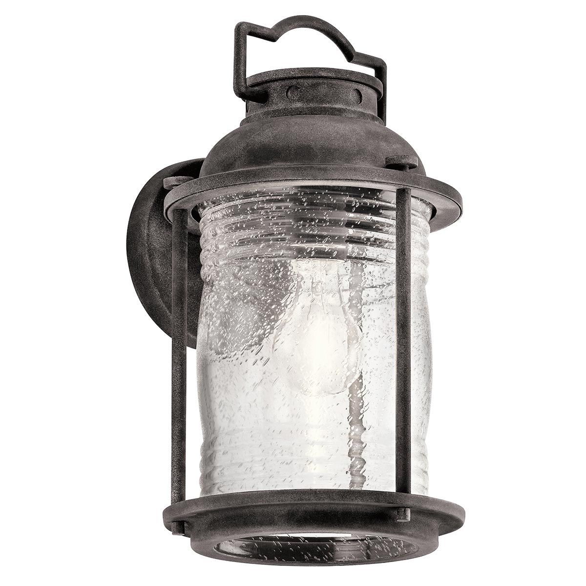 Ashland Bay 1 - flammige mittelgroße Wandlaterne, verwittertes Zink - Elsteadlighting - KL - ASHLANDBAY2 - M