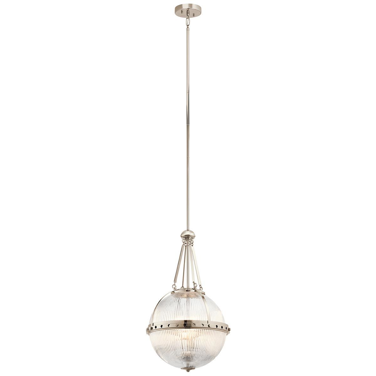 Aster 3-flammige Pendelleuchte - Poliertes Nickel - Elsteadlighting - leuchtengrosshandel24