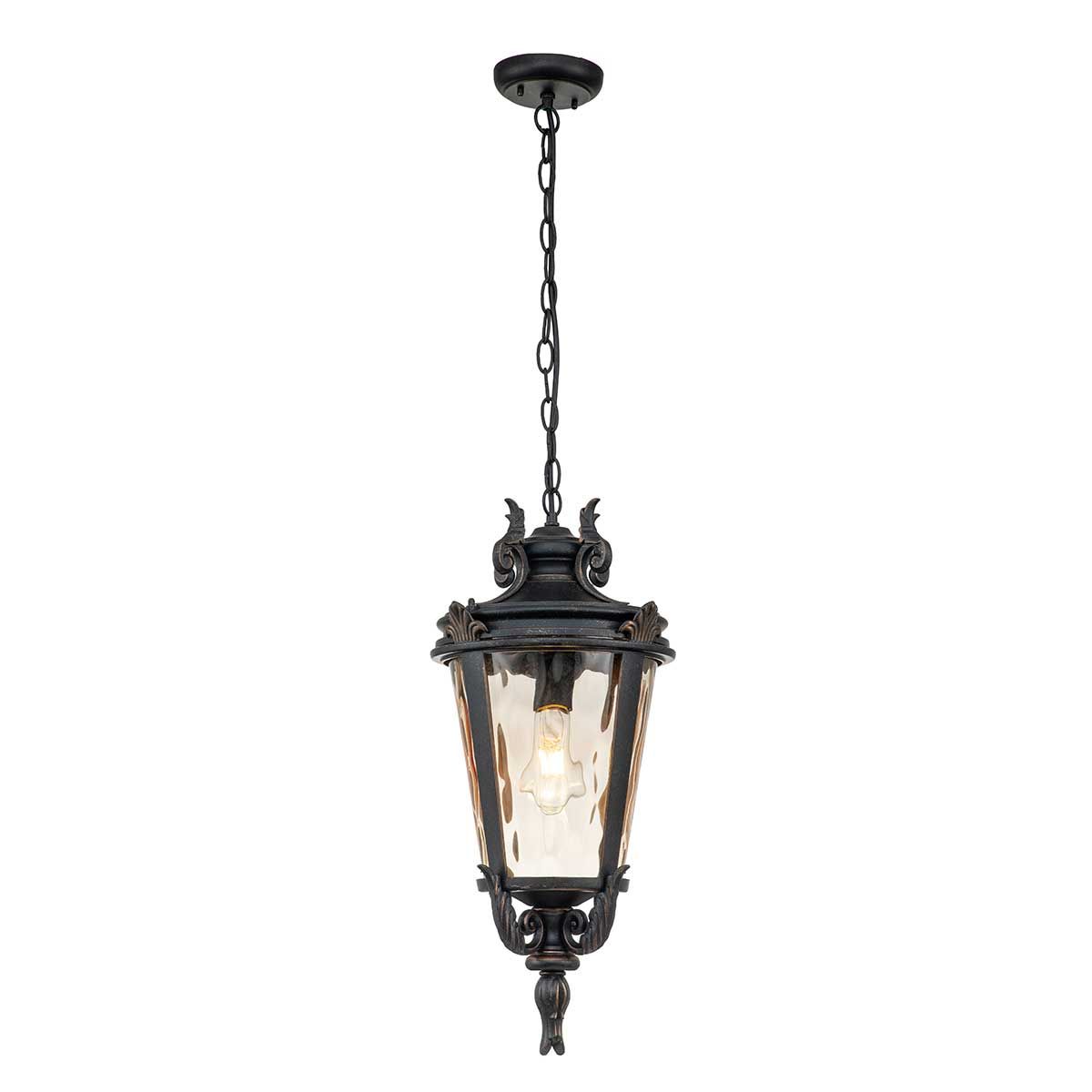 Baltimore 1 - flammige große Kettenlaterne - verwitterte Bronze - Elsteadlighting - BT8 - L