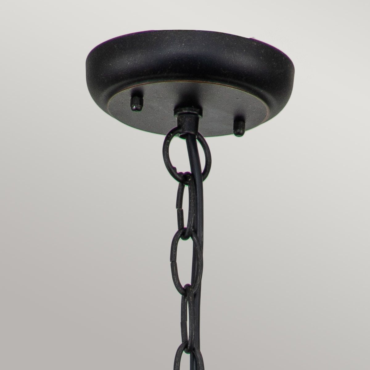 Baltimore 1 - flammige große Kettenlaterne - verwitterte Bronze - Elsteadlighting - BT8 - L