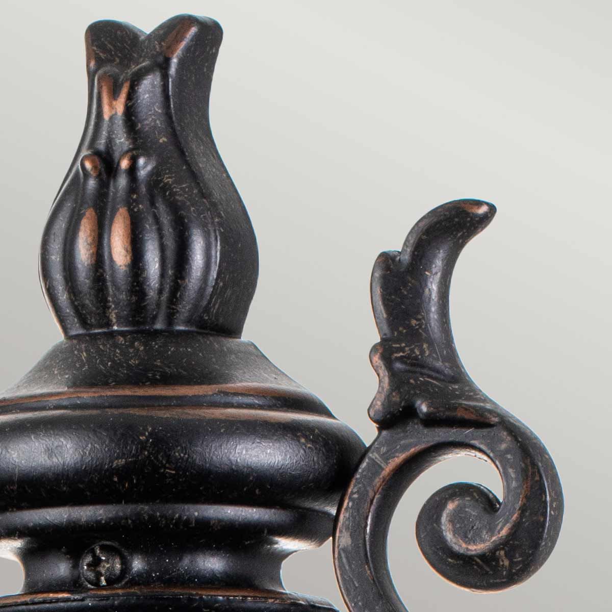 Baltimore 1 - flammige, mittelgroße Halblaterne, verwitterte Bronze - Elsteadlighting - BT7 - M
