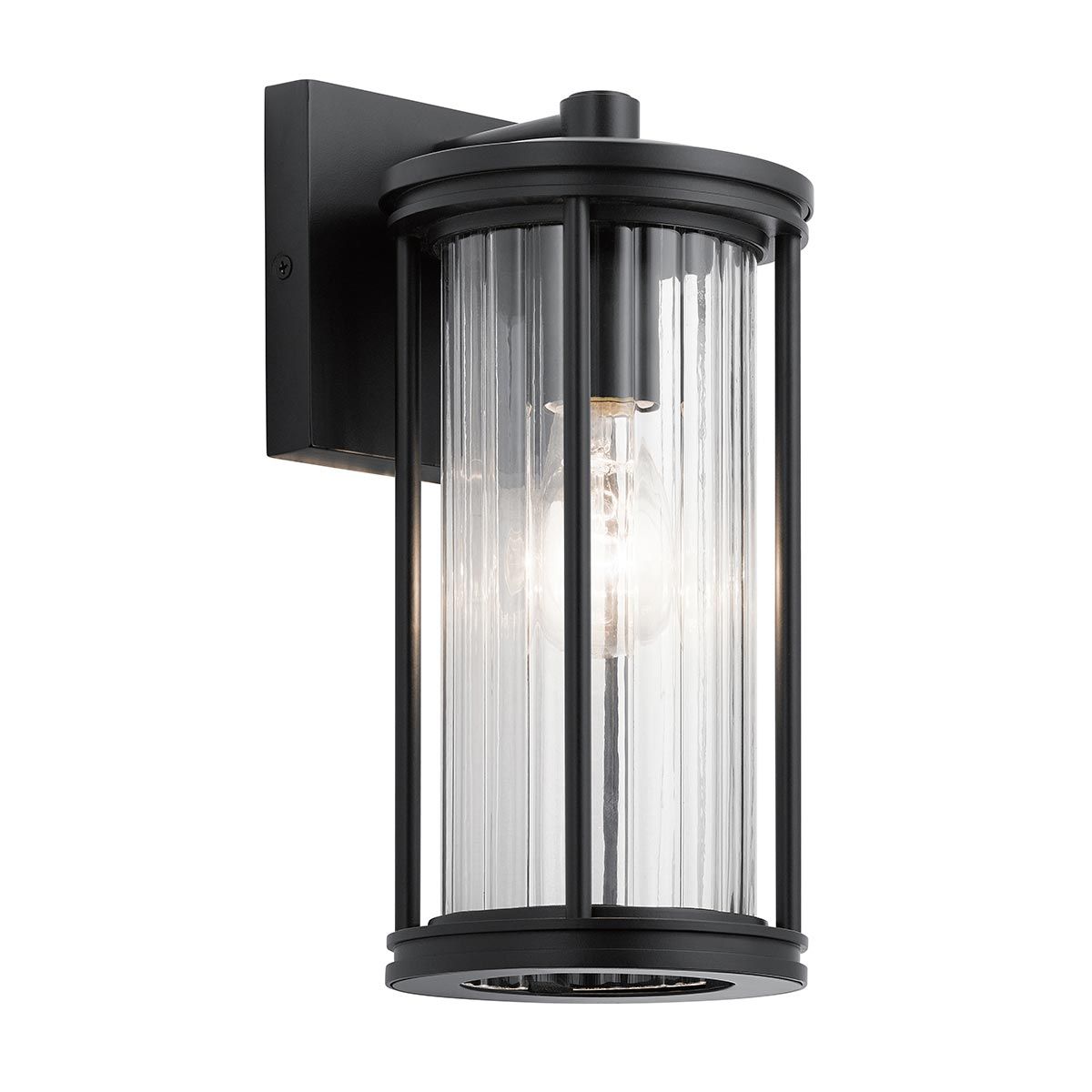 Barras 1 - flammige kleine Wandlaterne - Schwarz - Elsteadlighting - KL - BARRAS2 - S - BK
