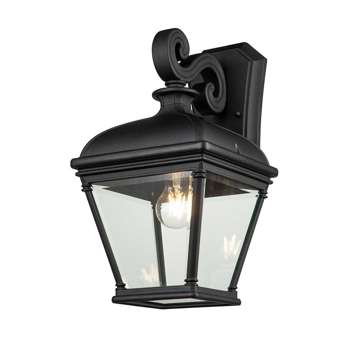 Bayview 1 - flammige große Wandlaterne - Schwarz - Elsteadlighting - BAYVIEW - 2L - BK