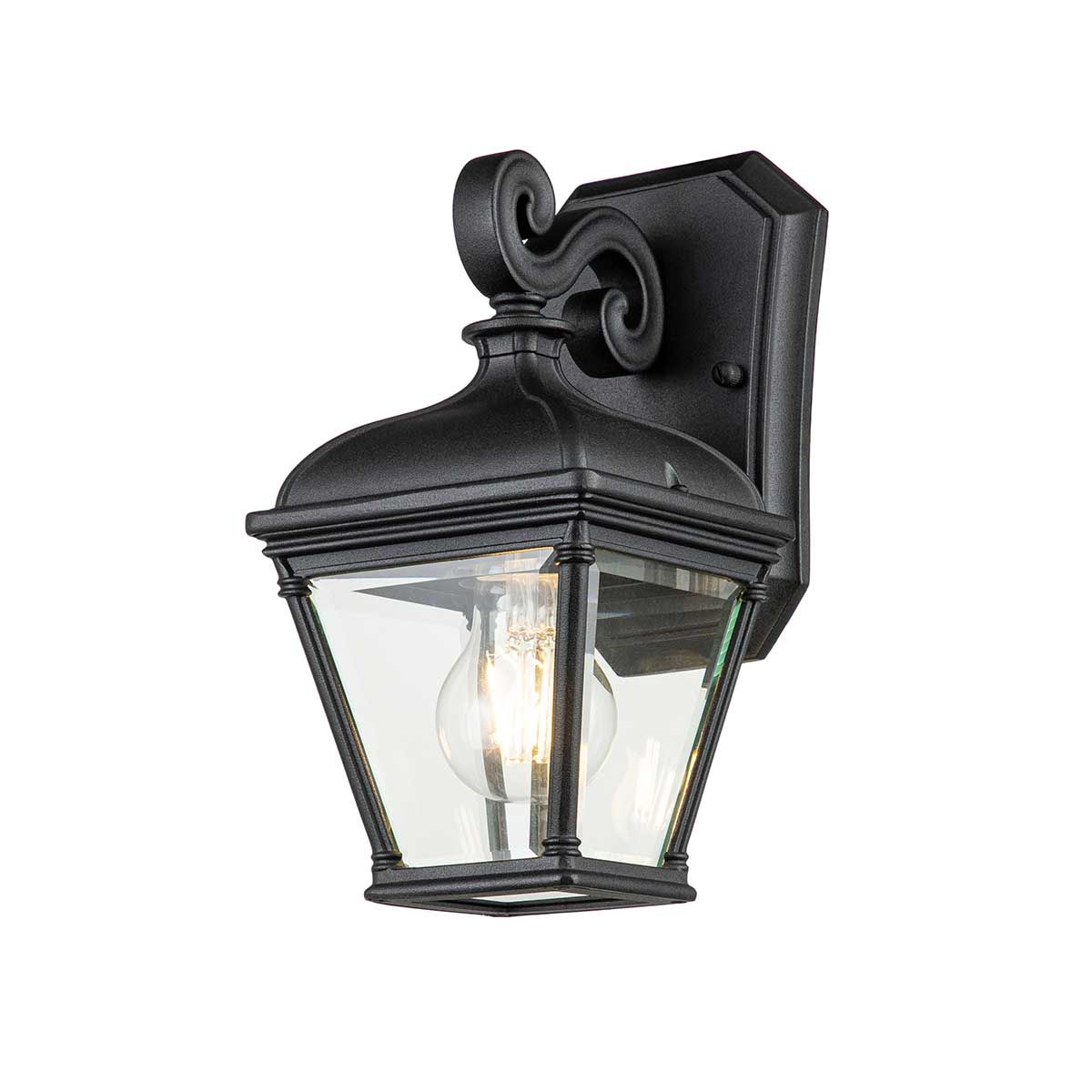 Bayview 1 - flammige kleine Wandlaterne - Schwarz - Elsteadlighting - BAYVIEW - 2S - BK