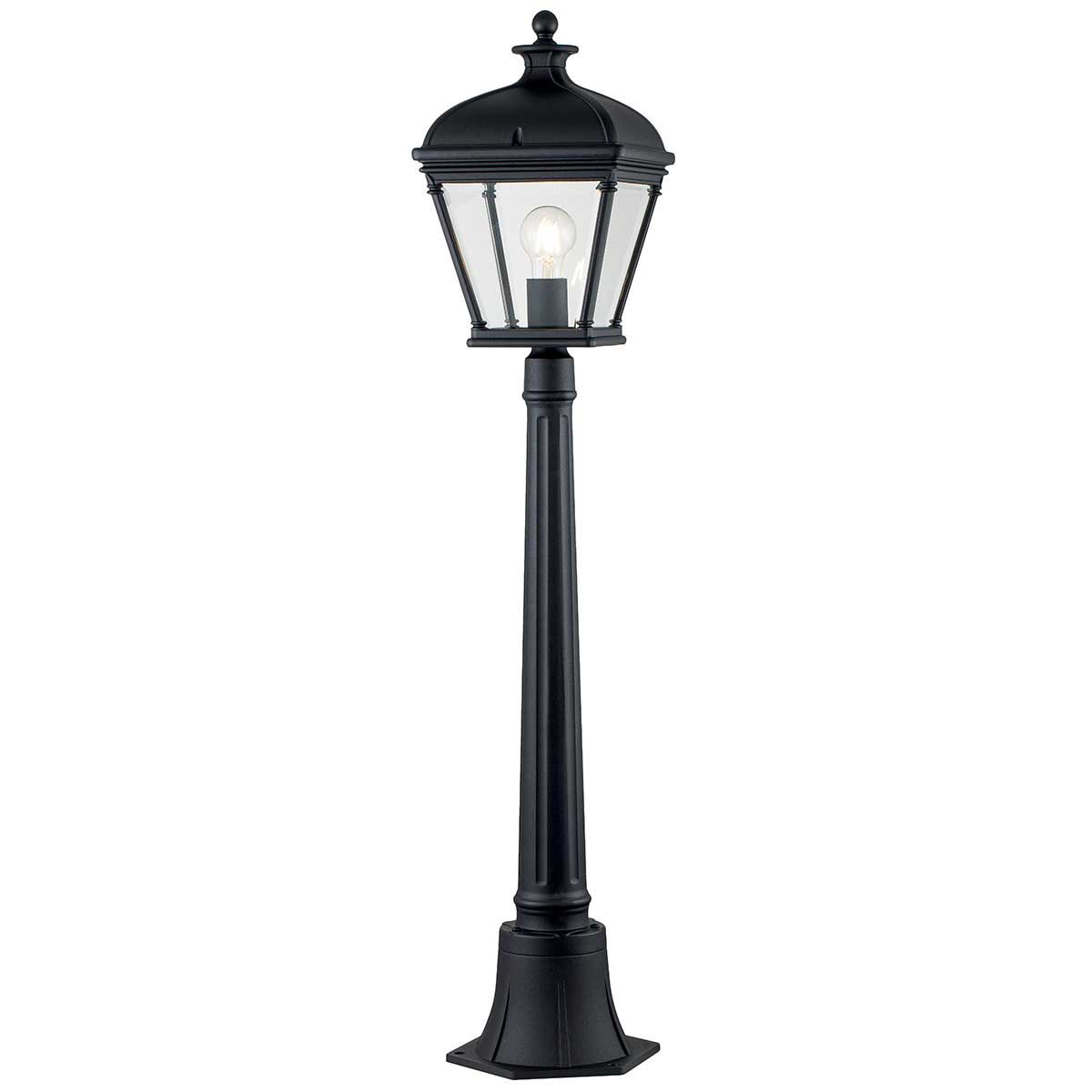 Bayview 1 - flammige mittelgroße Säulenlaterne - Schwarz - Elsteadlighting - BAYVIEW - 4M - BK