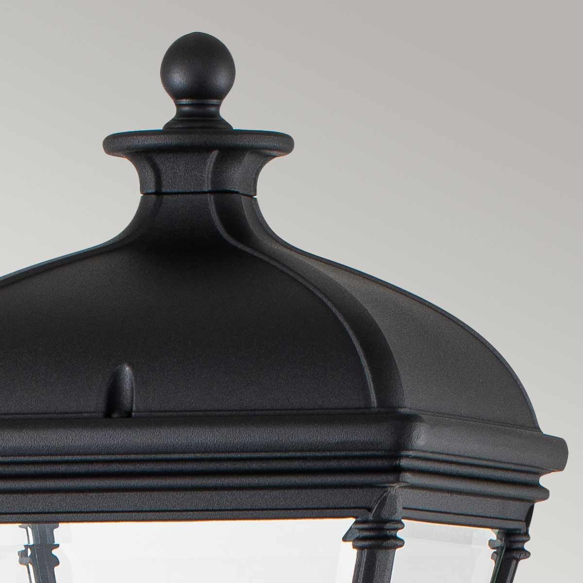 Bayview 1 - flammige mittelgroße Säulenlaterne - Schwarz - Elsteadlighting - BAYVIEW - 4M - BK