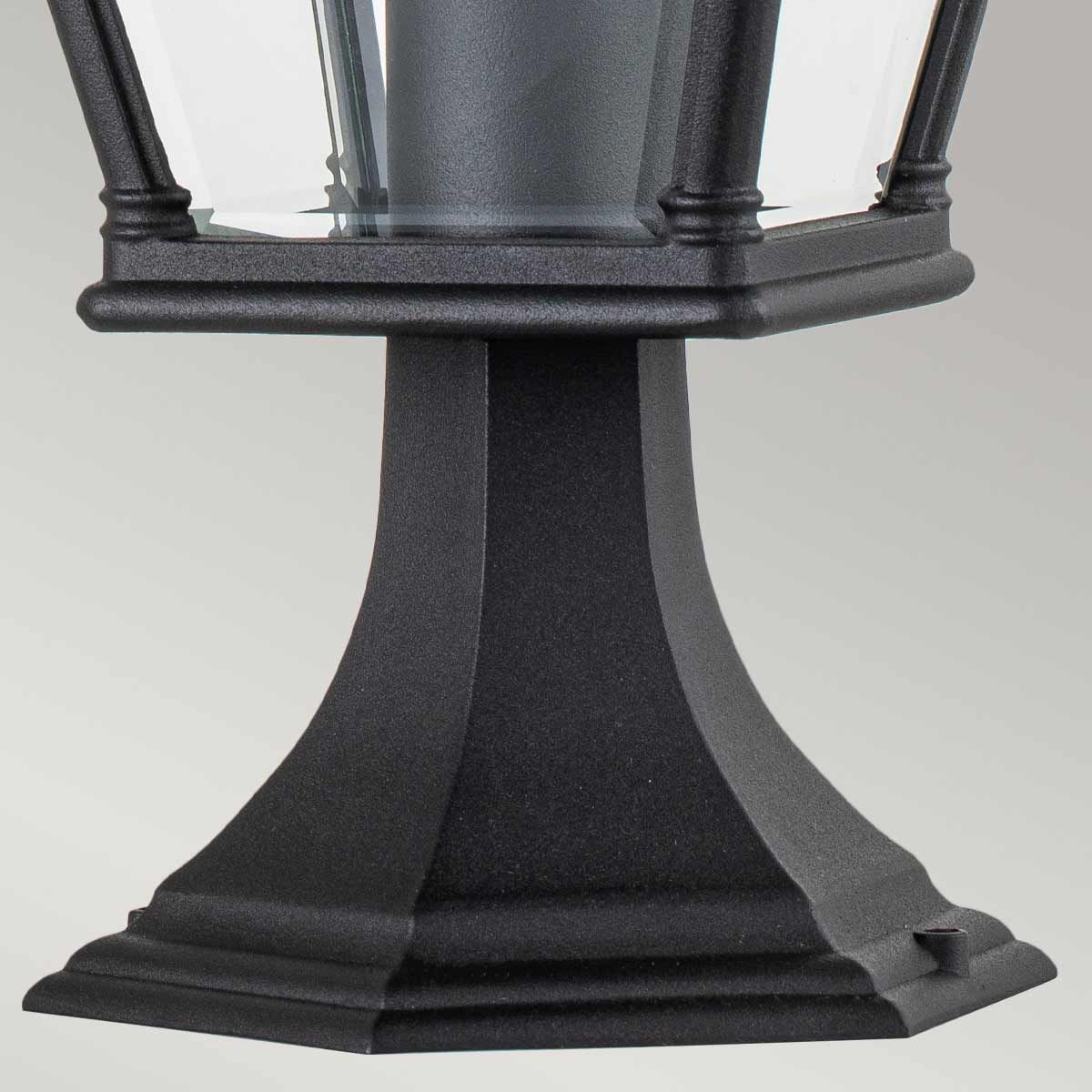 Bayview 1 - flammige mittelgroße Sockellaterne - Schwarz - Elsteadlighting - BAYVIEW - 3M - BK