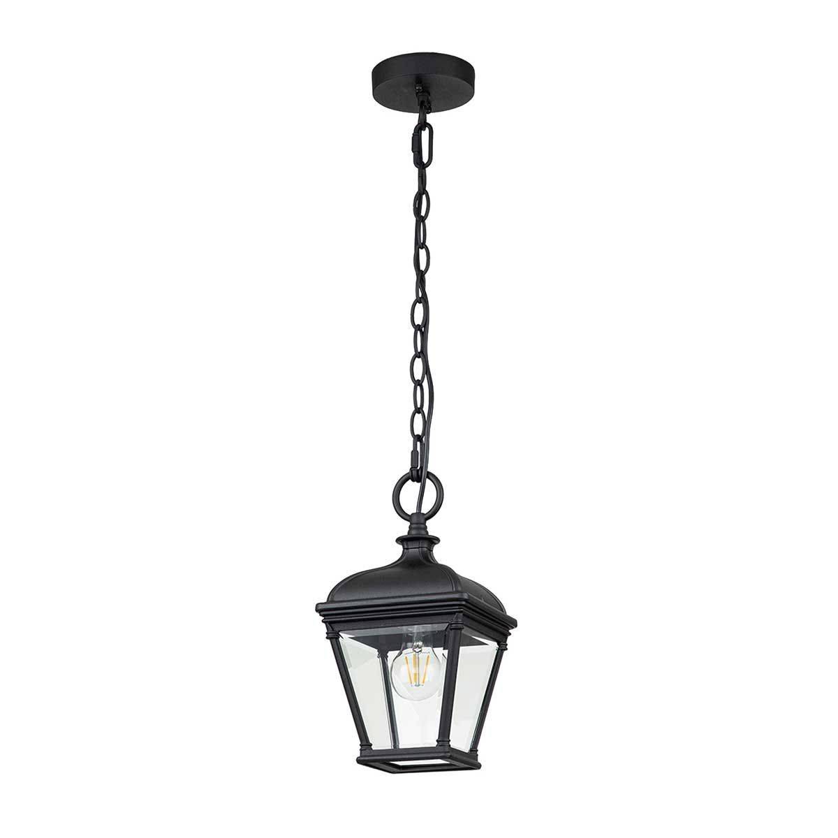 Bayview Kettenlaterne, 1 Licht, mittelgroß, Schwarz - Elsteadlighting - BAYVIEW - 8M - BK