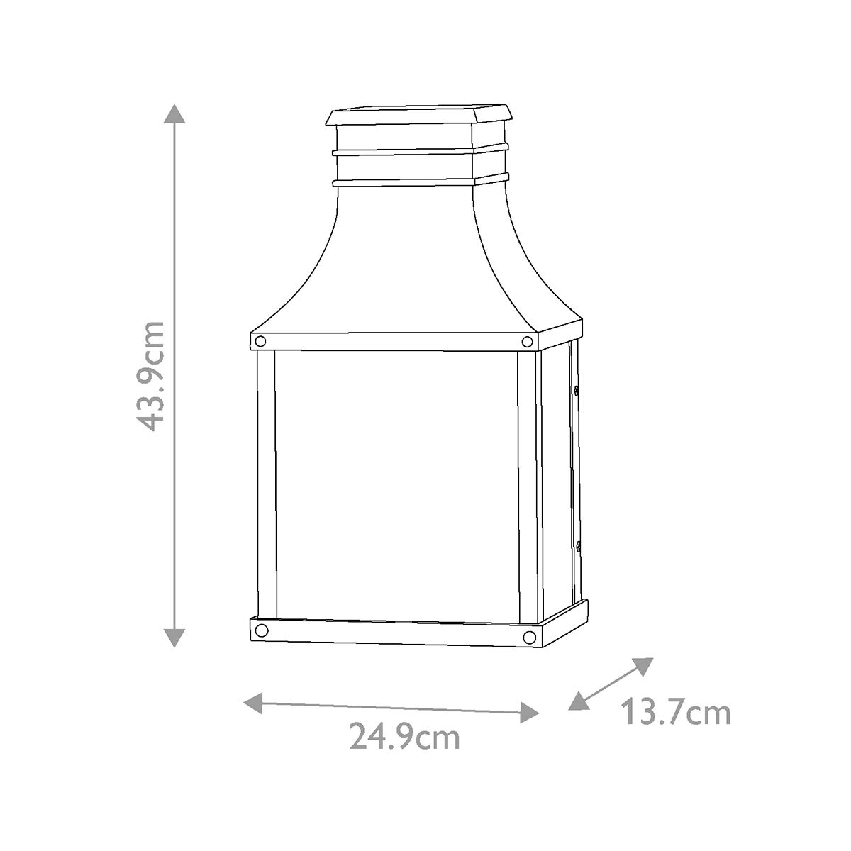 Beacon Hill 2 l Halbwandlaterne - Museumsschwarz - Elsteadlighting - HK - BEACON - HILL7 - MB