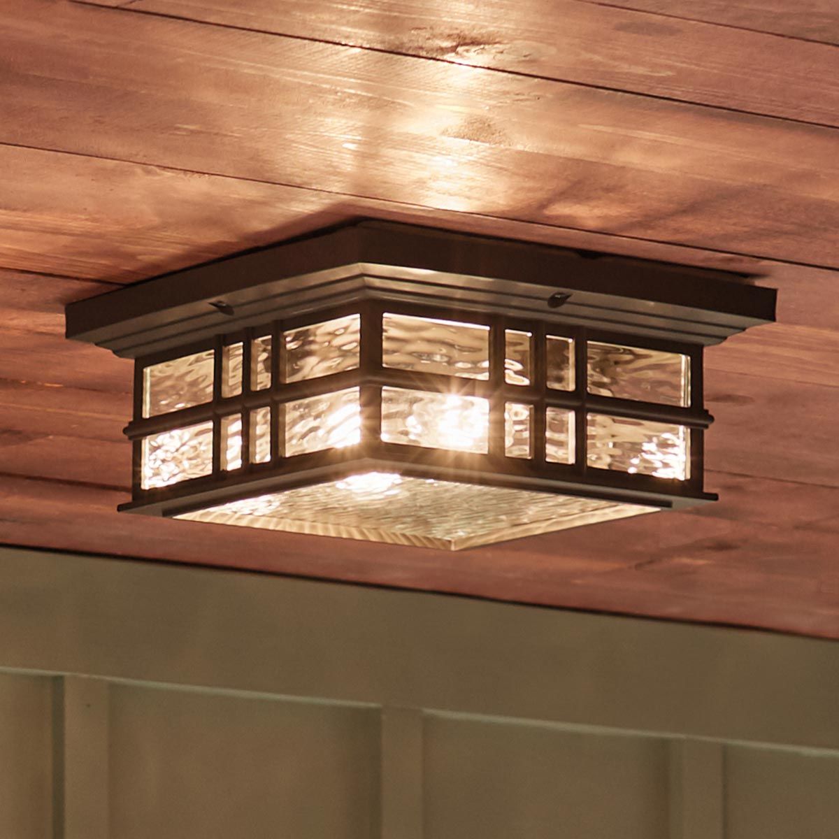 Beacon Square 2 - flammige Deckenleuchte - Olde Bronze - Elsteadlighting - KL - BEACON - SQUARE - F - OZ