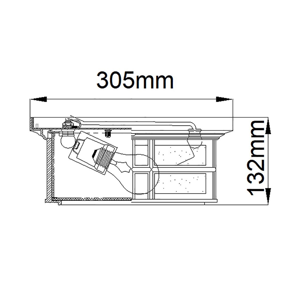 Beacon Square 2 - flammige Deckenleuchte - Weiß - Elsteadlighting - KL - BEACON - SQUARE - F - WHT