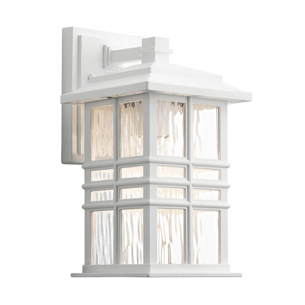 Beacon Square Kleine Wandlaterne mit 1 Licht, Weiß - Elsteadlighting - KL - BEACON - SQUARE - S - WHT