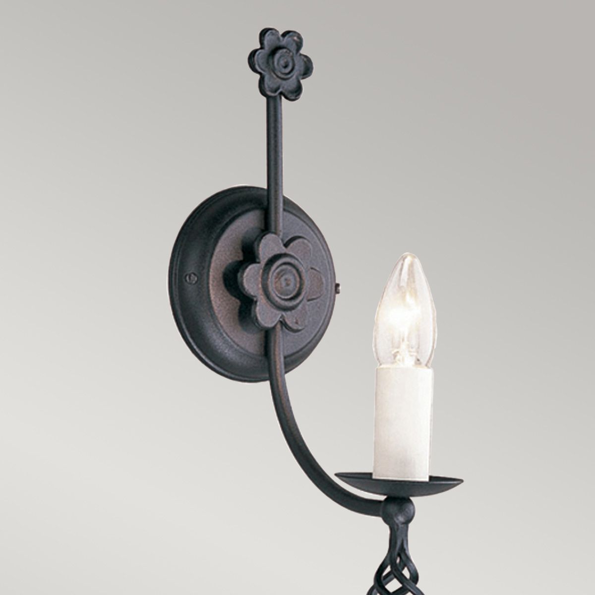 Belfry 1-flammige Wandleuchte - Schwarz - Elsteadlighting - leuchtengrosshandel24