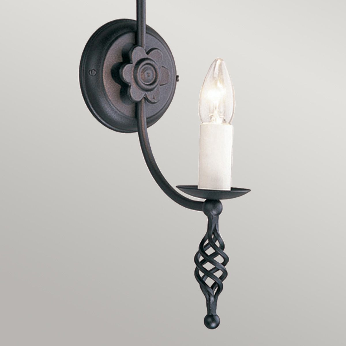 Belfry 1-flammige Wandleuchte - Schwarz - Elsteadlighting - leuchtengrosshandel24