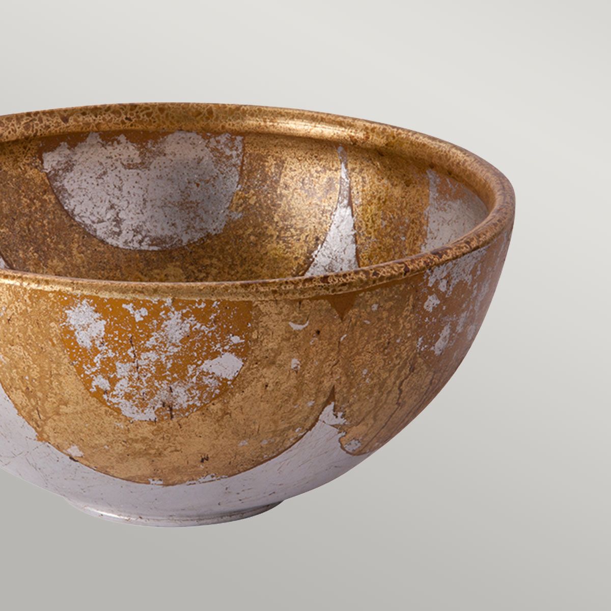 Bellechase Schale Bellechase Dekorative Schale - Blattgold und -silber - Elsteadlighting - leuchtengrosshandel24