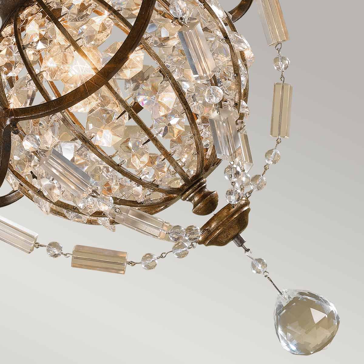 Bellini 1-flammige Pendelleuchte - Oxidierte Bronze/Britische Bronze - Elsteadlighting - leuchtengrosshandel24