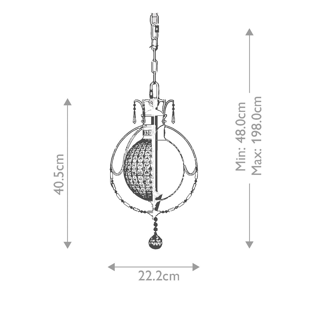 Bellini 1-flammige Pendelleuchte - Oxidierte Bronze/Britische Bronze - Elsteadlighting - leuchtengrosshandel24