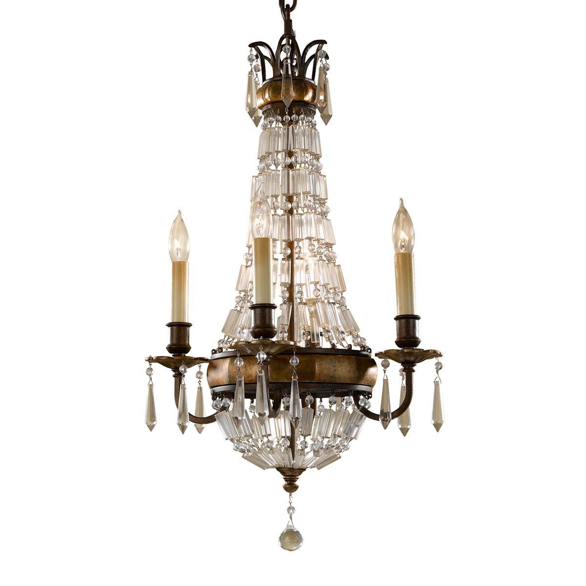 Bellini Kronleuchter mit 4 Lichtern – Oxidierte Bronze/Britische Bronze - Elsteadlighting - leuchtengrosshandel24