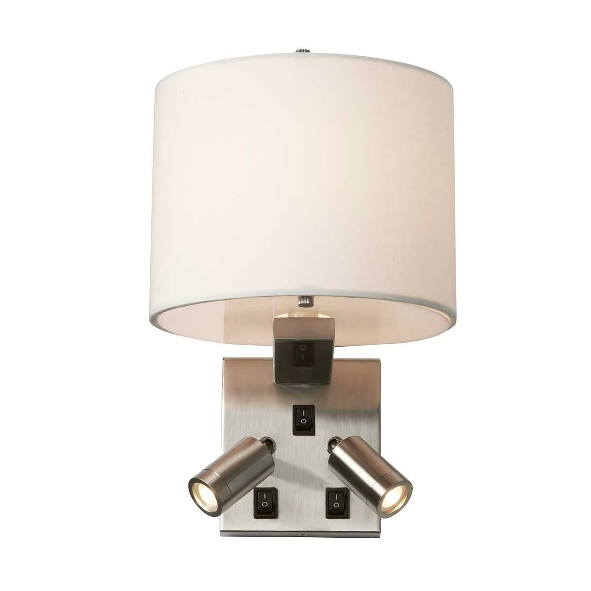 Belmont 3-flammige Wandleuchte - Gebürstetes Nickel - Elsteadlighting - leuchtengrosshandel24