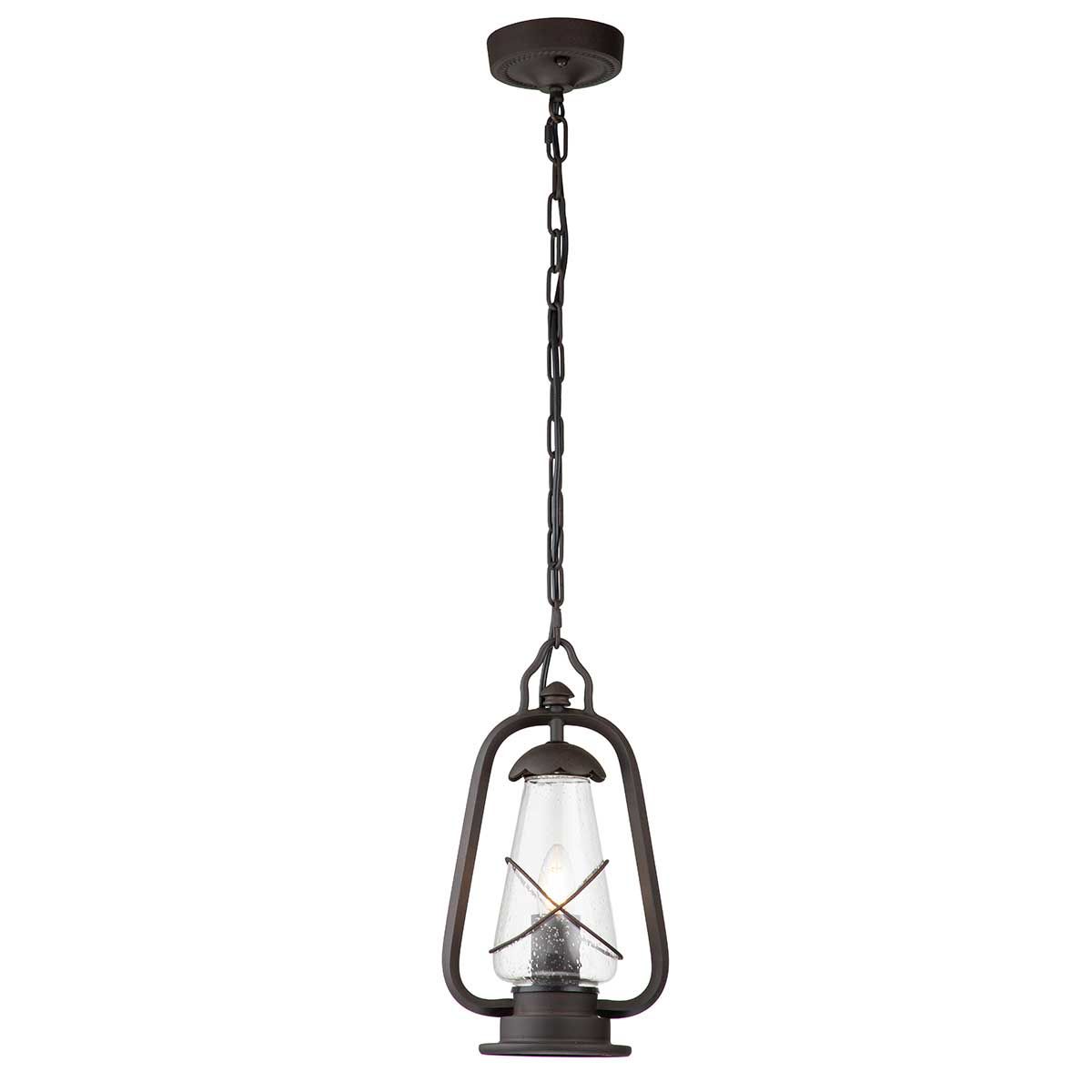 Bergmanns - Laterne mit 1 Lichterkette, alte Bronze - Elsteadlighting - MINERS - CHN