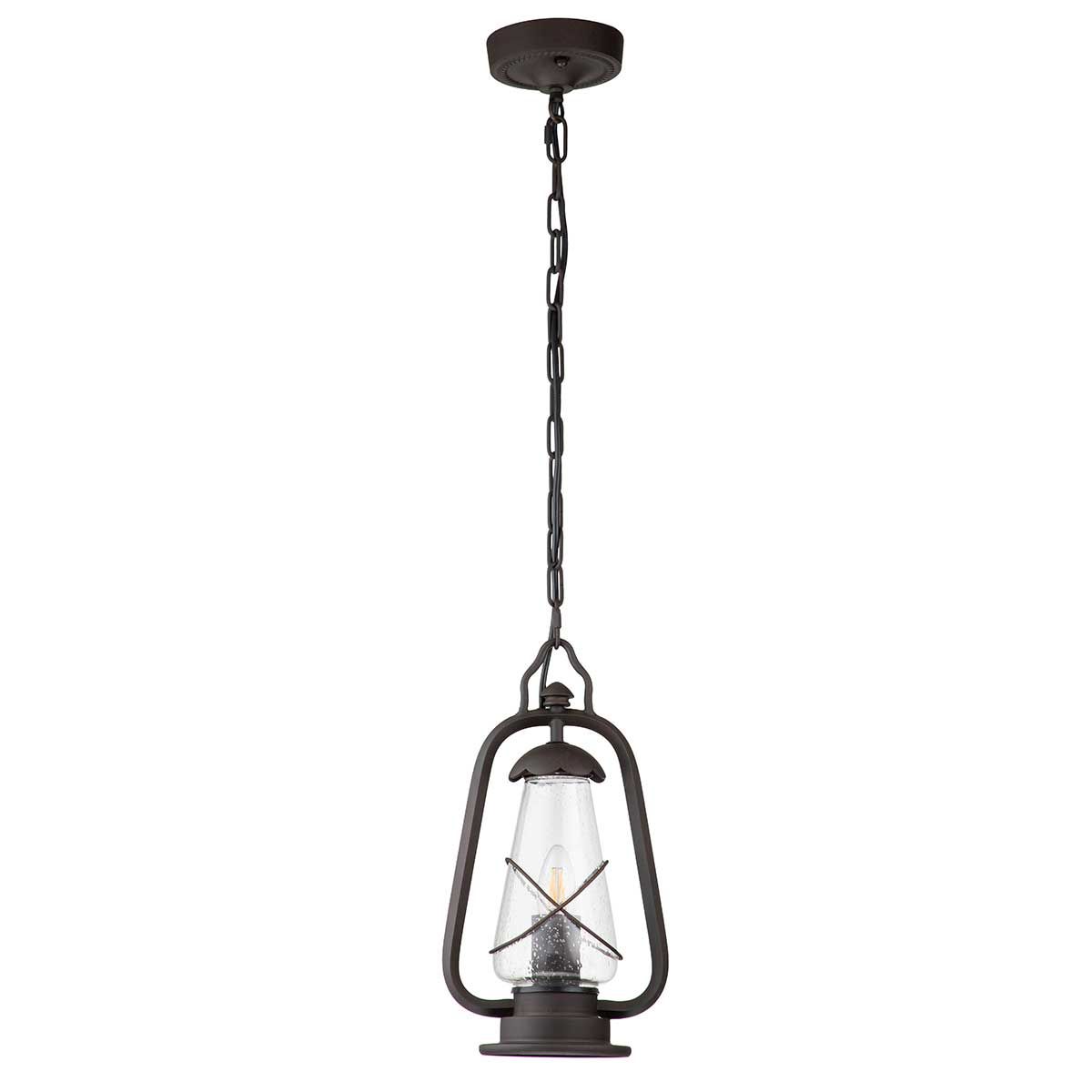 Bergmanns - Laterne mit 1 Lichterkette, alte Bronze - Elsteadlighting - MINERS - CHN