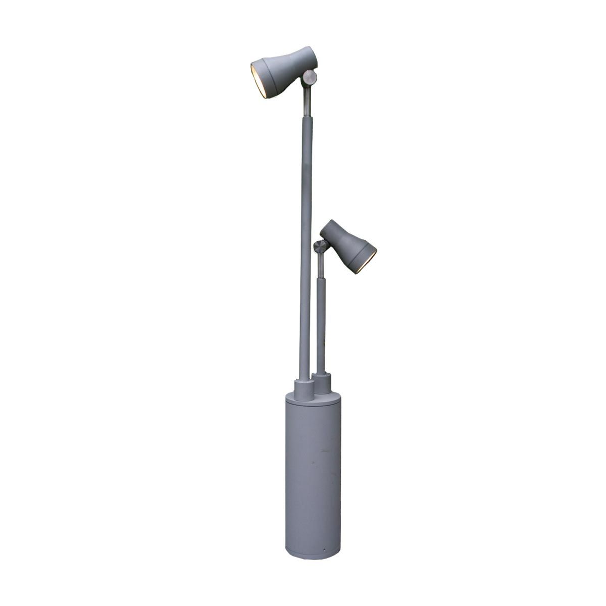 Beta Doppelkopf - Pfostenstrahler - Mattsilber - Elsteadlighting - GZ - BETA10