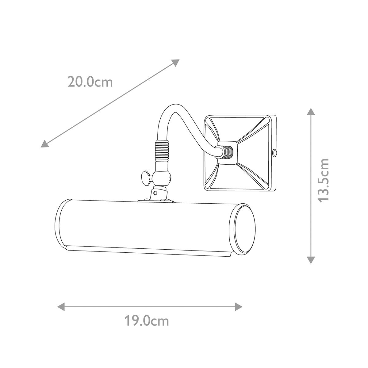 Bilderleuchte 1 - flammig klein - Messing poliert - Elsteadlighting - PL1 - 10 - PB