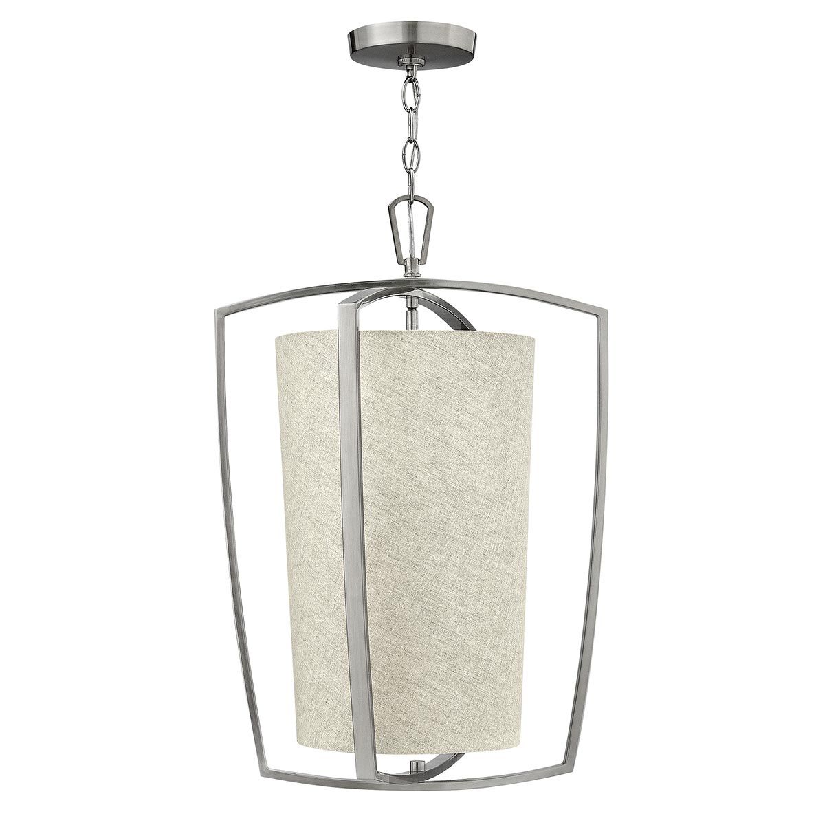 Blakely Pendelleuchte, groß, 3-flammig, gebürstetes Nickel - Elsteadlighting - leuchtengrosshandel24