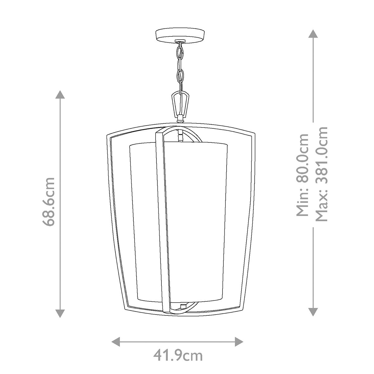 Blakely Pendelleuchte, groß, 3-flammig, gebürstetes Nickel - Elsteadlighting - leuchtengrosshandel24