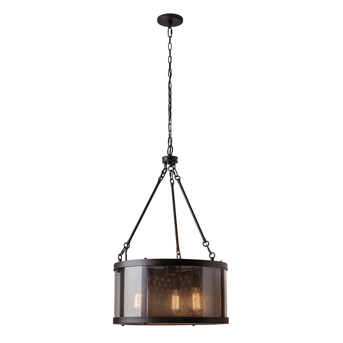 Bluffton 3-flammige Pendelleuchte - Ölgeriebene Bronze - Elsteadlighting - leuchtengrosshandel24