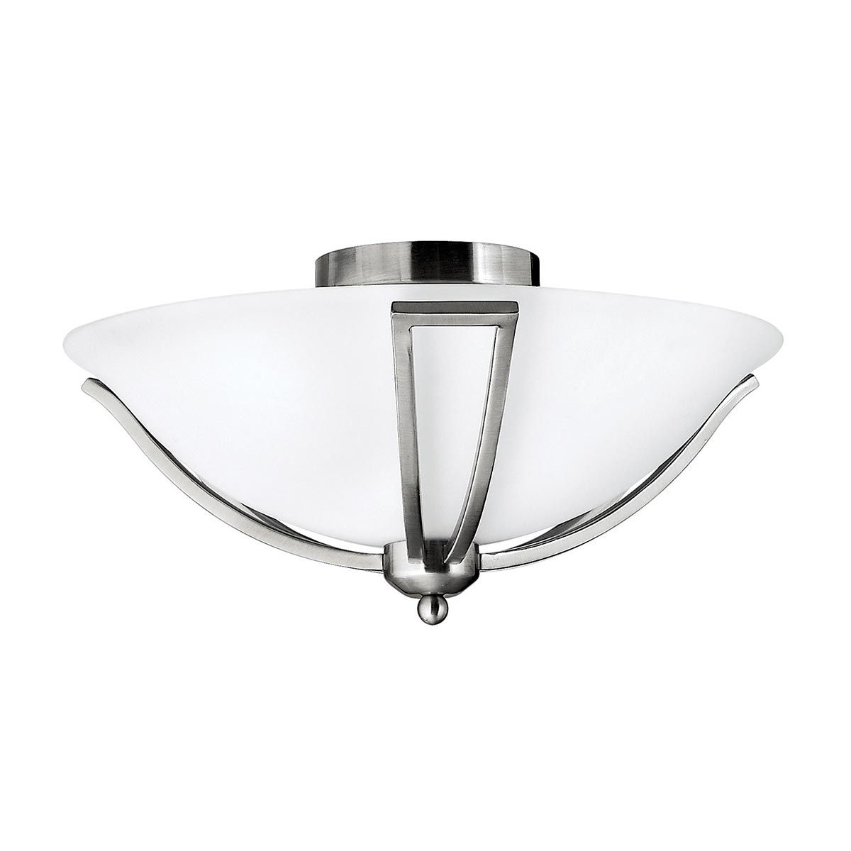 Bolla 2-flammige Deckenleuchte - Gebürstetes Nickel - Elsteadlighting - leuchtengrosshandel24
