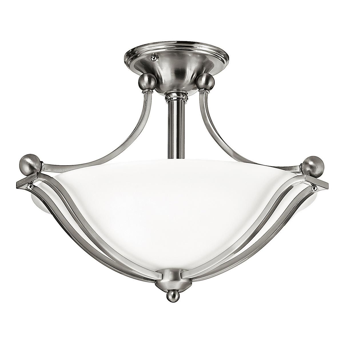 Bolla 2-flammige Halbdeckenleuchte - gebürstetes Nickel - Elsteadlighting - leuchtengrosshandel24
