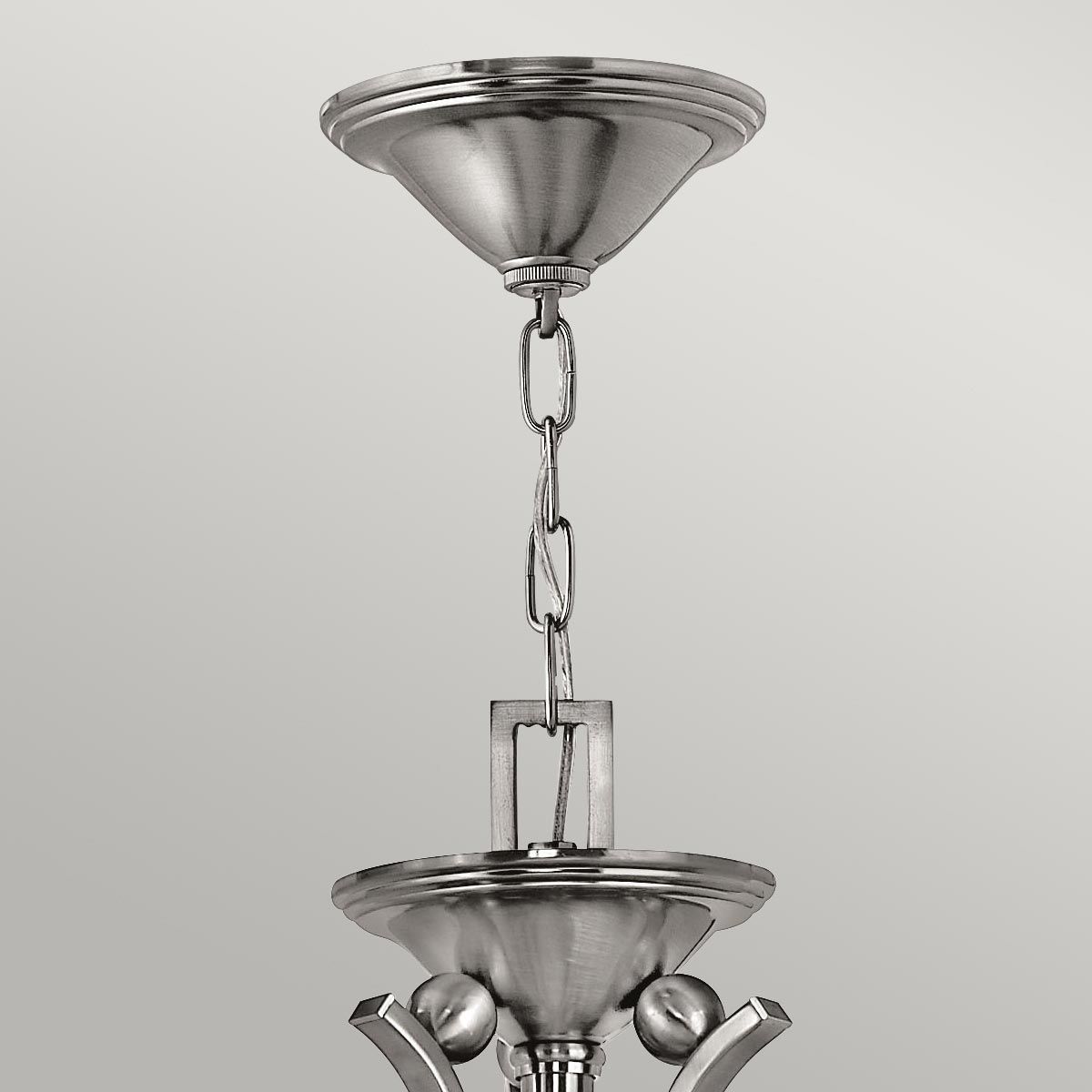 Bolla Kronleuchter mit 5 Lichtern, gebürstetes Nickel - Elsteadlighting - leuchtengrosshandel24
