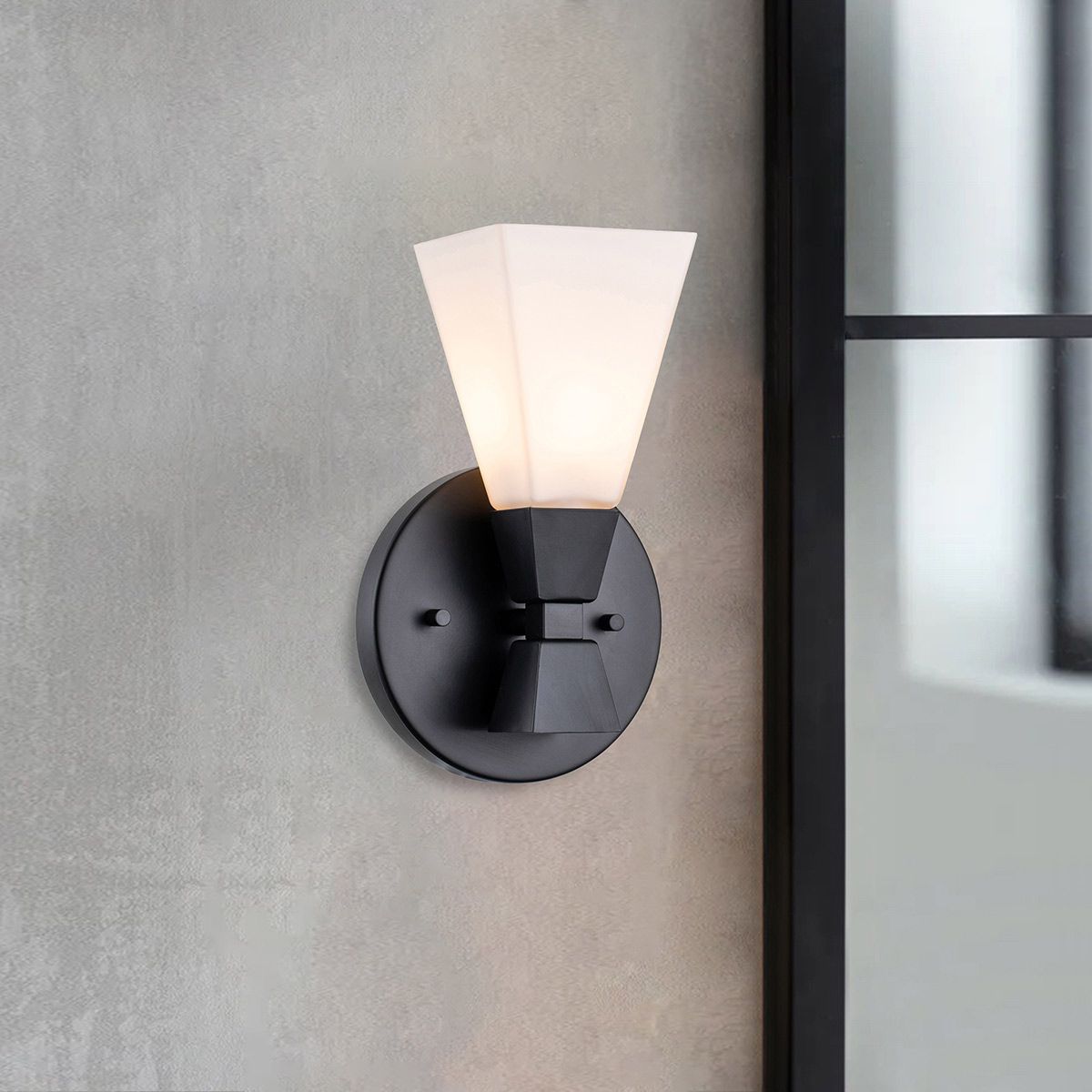 Bowtie 1lt Wandleuchte - Mattschwarz - Elsteadlighting - leuchtengrosshandel24