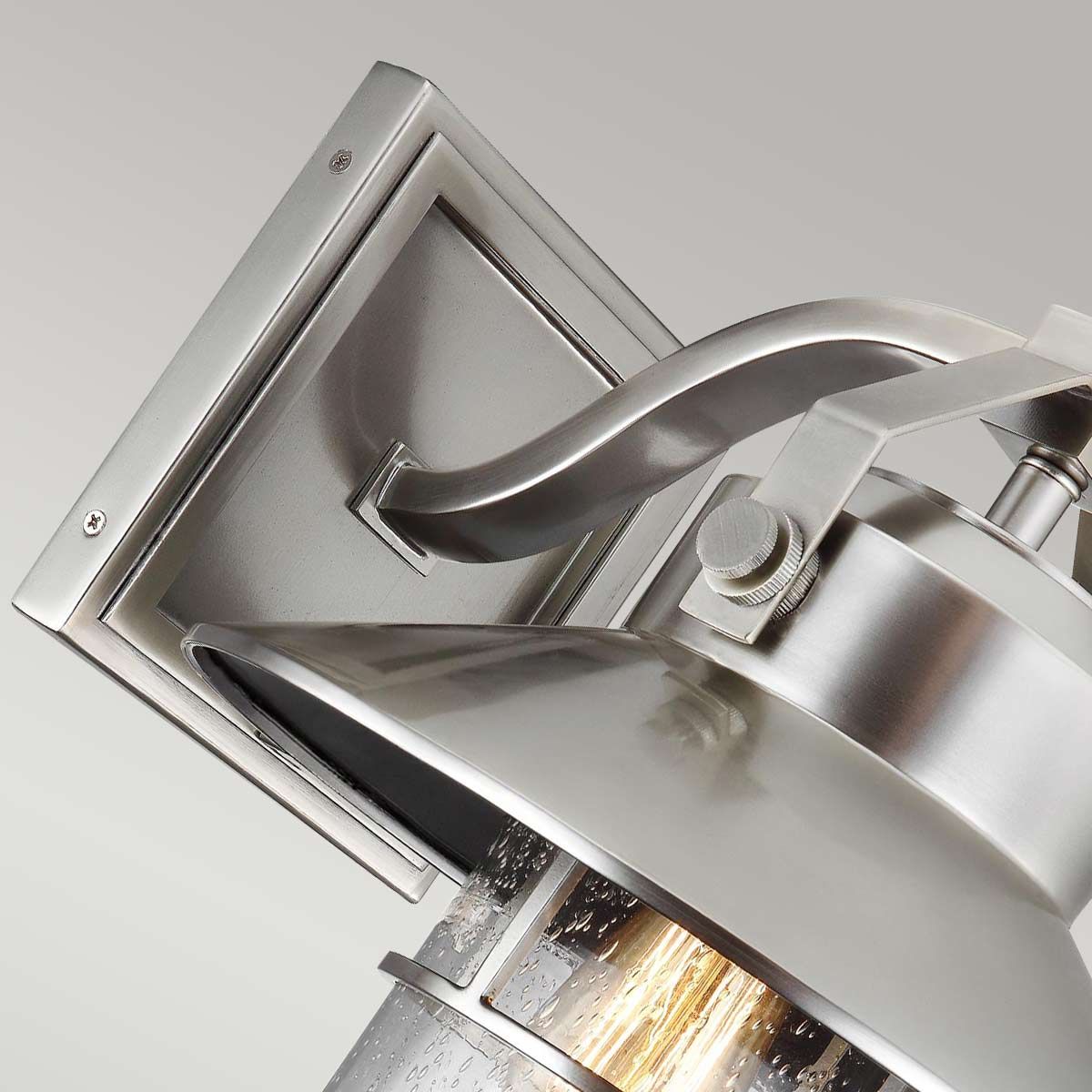 Boynton 1 - flammige große Wandlaterne, lackierter gebürsteter Stahl - Elsteadlighting - FE - BOYNTON2 - L