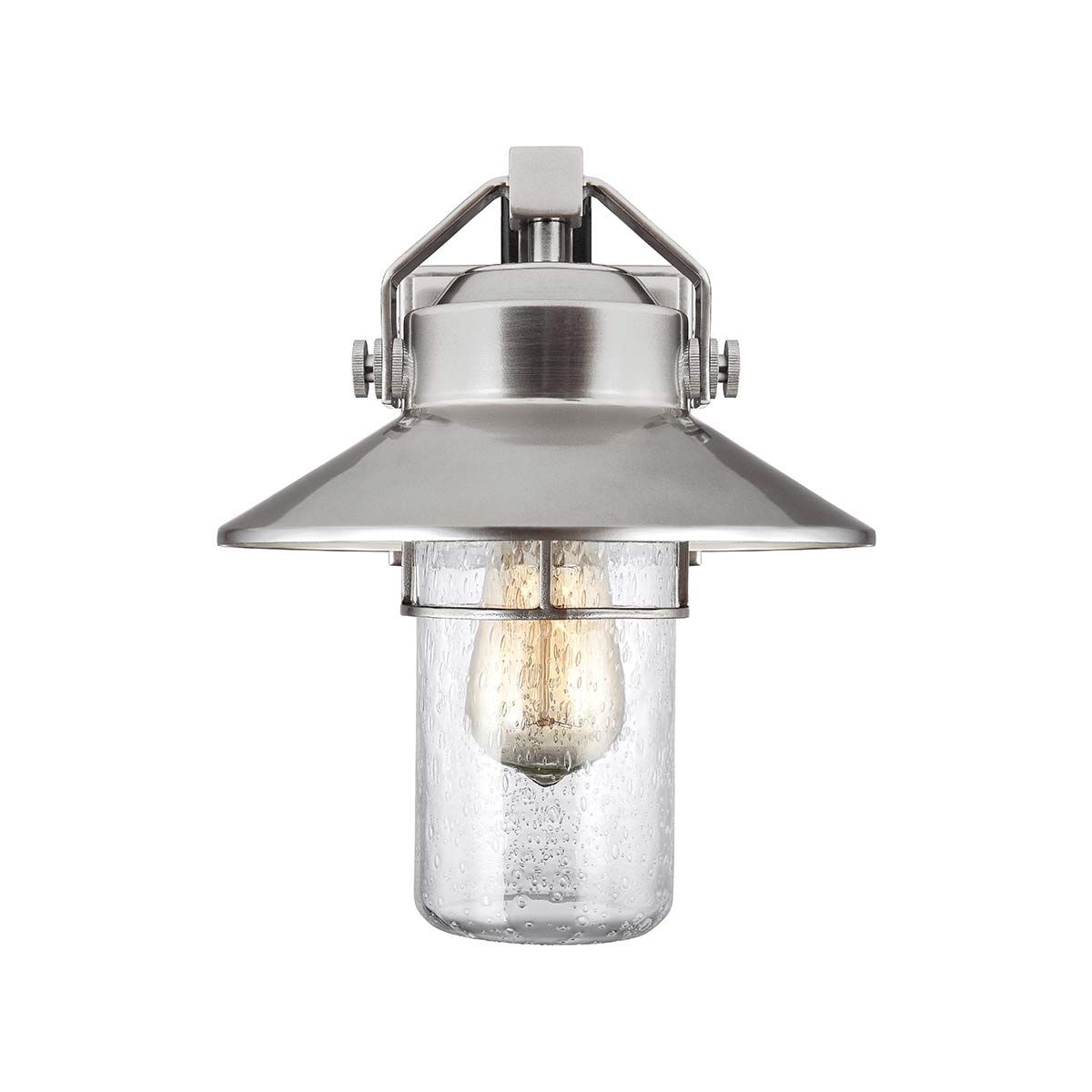 Boynton 1 - flammige kleine Wandlaterne, lackierter gebürsteter Stahl - Elsteadlighting - FE - BOYNTON2 - S