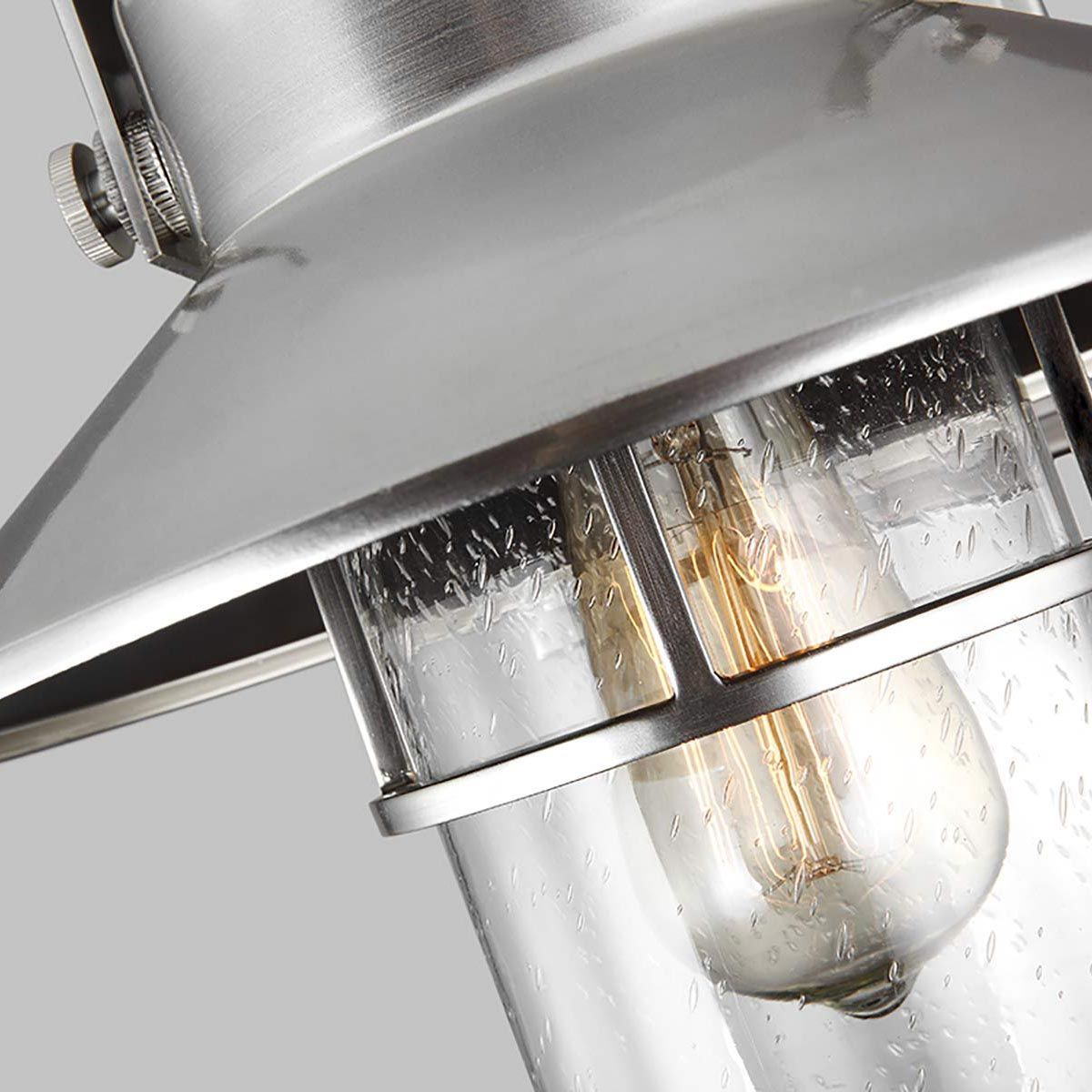 Boynton 1 - flammige mittelgroße Wandlaterne, lackierter gebürsteter Stahl - Elsteadlighting - FE - BOYNTON2 - M