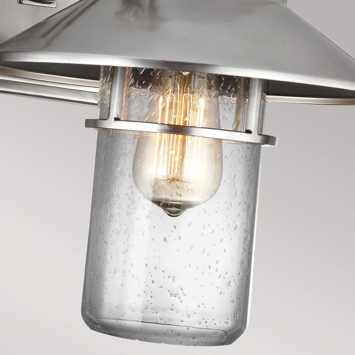 Boynton 1 - flammige mittelgroße Wandlaterne, lackierter gebürsteter Stahl - Elsteadlighting - FE - BOYNTON2 - M