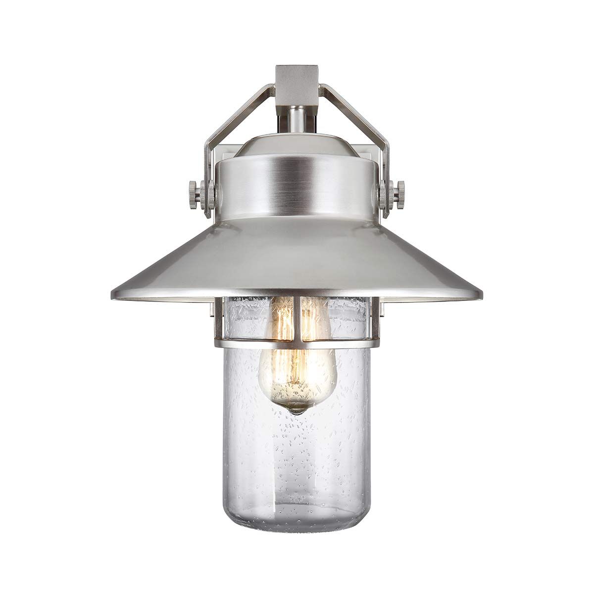 Boynton 1 - flammige mittelgroße Wandlaterne, lackierter gebürsteter Stahl - Elsteadlighting - FE - BOYNTON2 - M