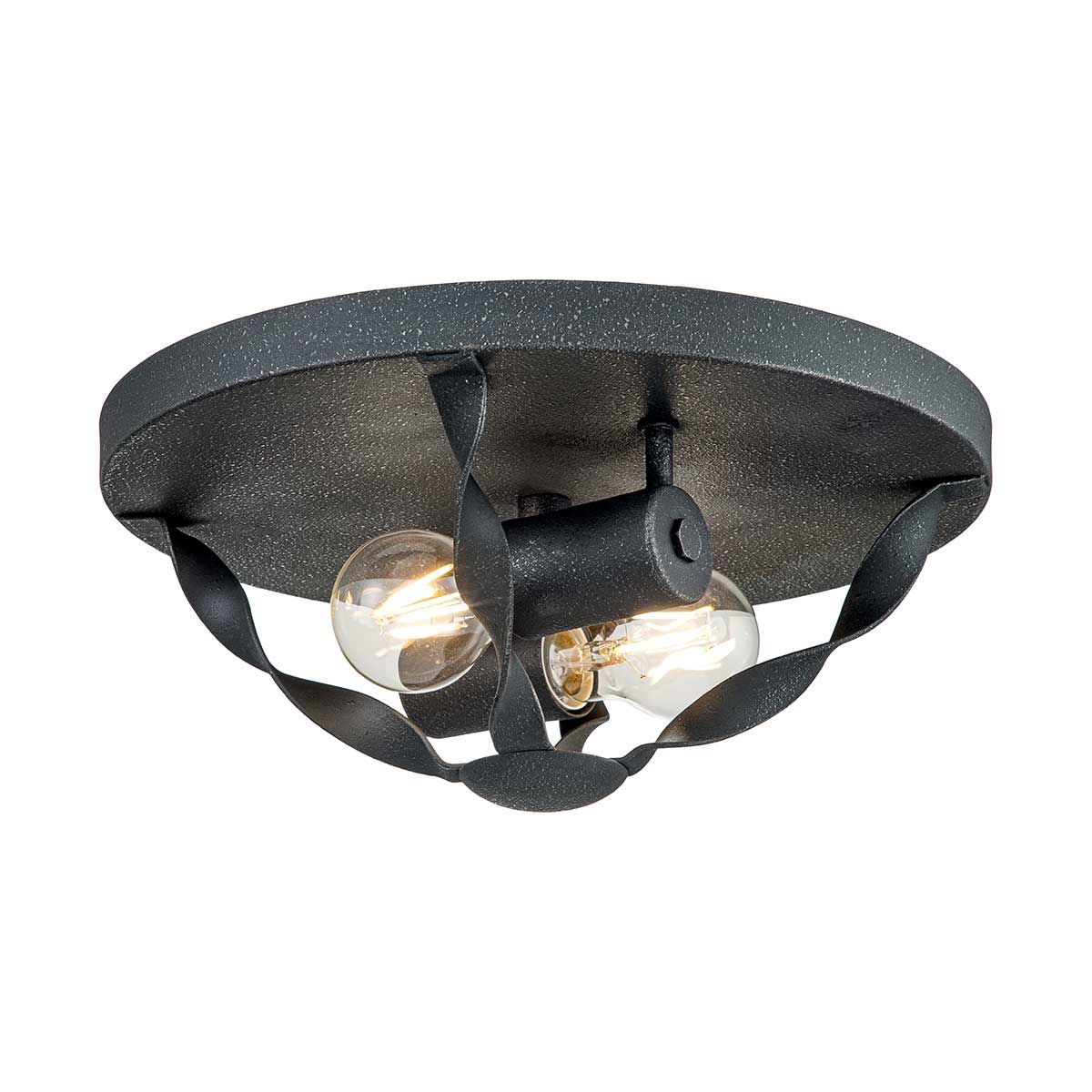 Bradbury 2-flammige Deckenleuchte - Graue Esche - Elsteadlighting - leuchtengrosshandel24