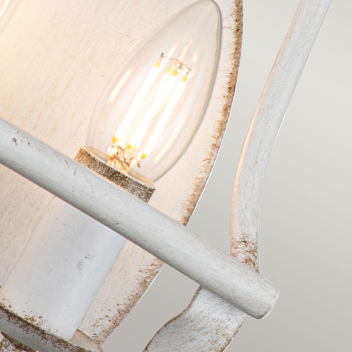 Bradbury 2-flammige Wandleuchte - Antikweiß - Elsteadlighting - leuchtengrosshandel24