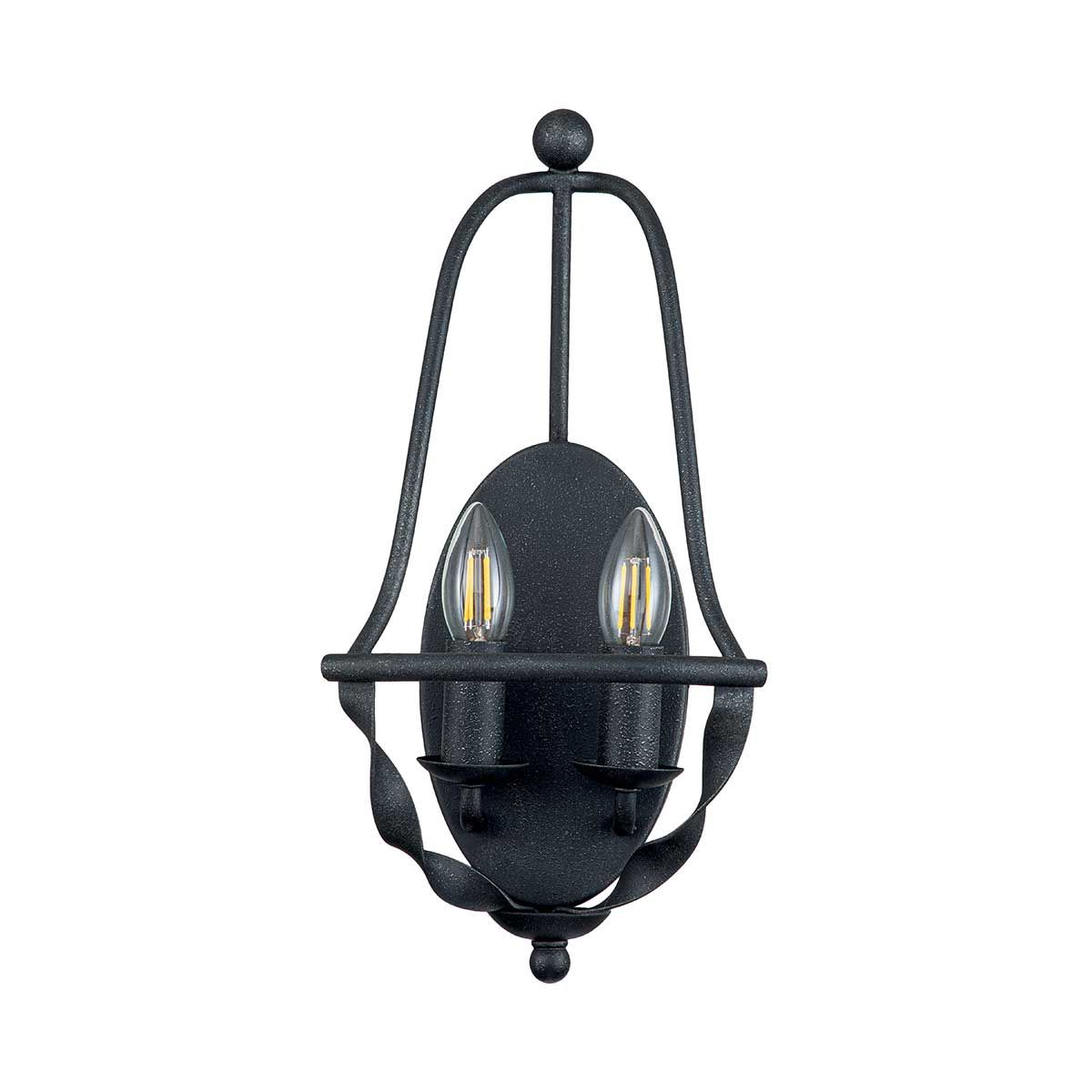 Bradbury 2-flammige Wandleuchte - Graue Esche - Elsteadlighting - leuchtengrosshandel24