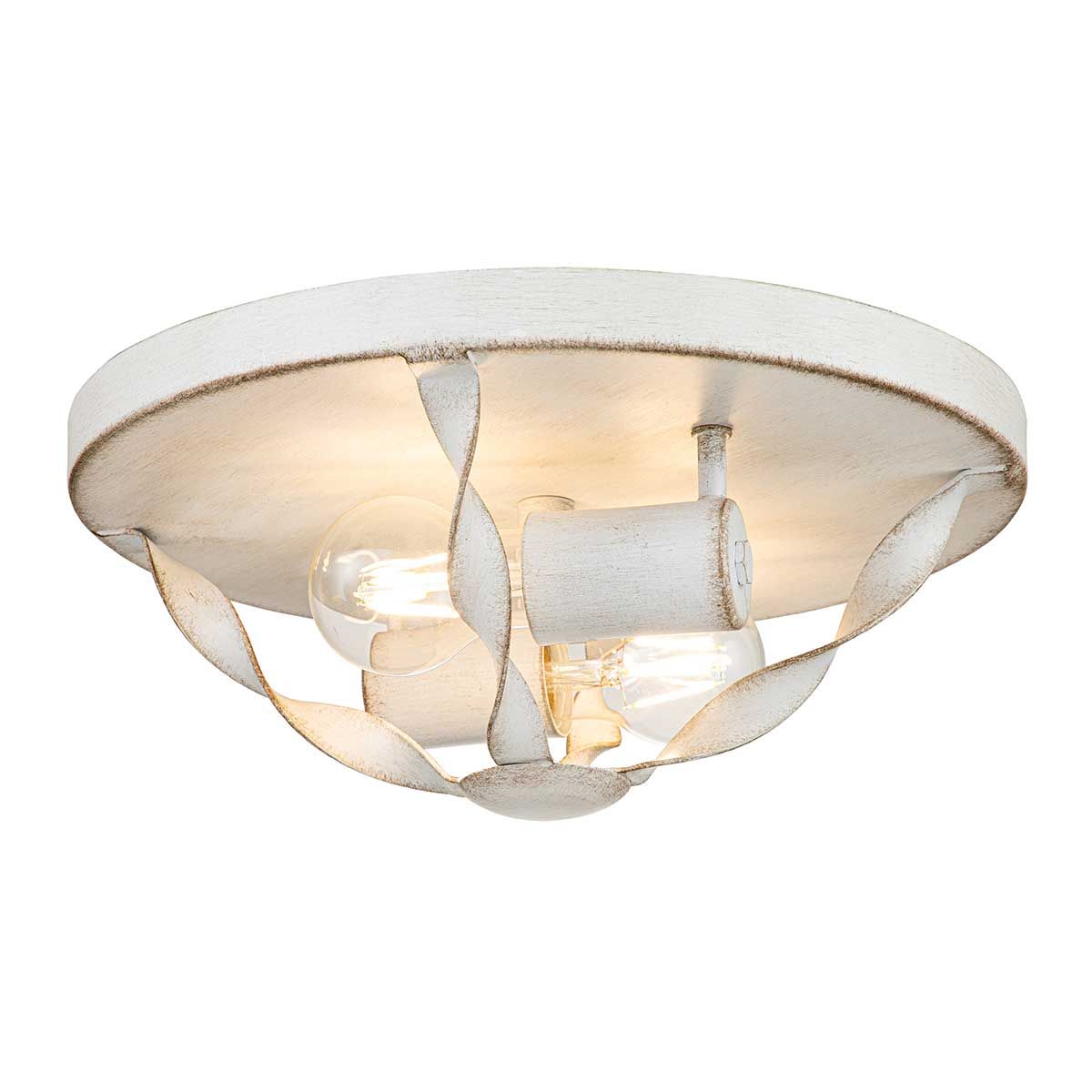 Bradbury Deckenleuchte mit 2 Lichtern, Antikweiß - Elsteadlighting - leuchtengrosshandel24