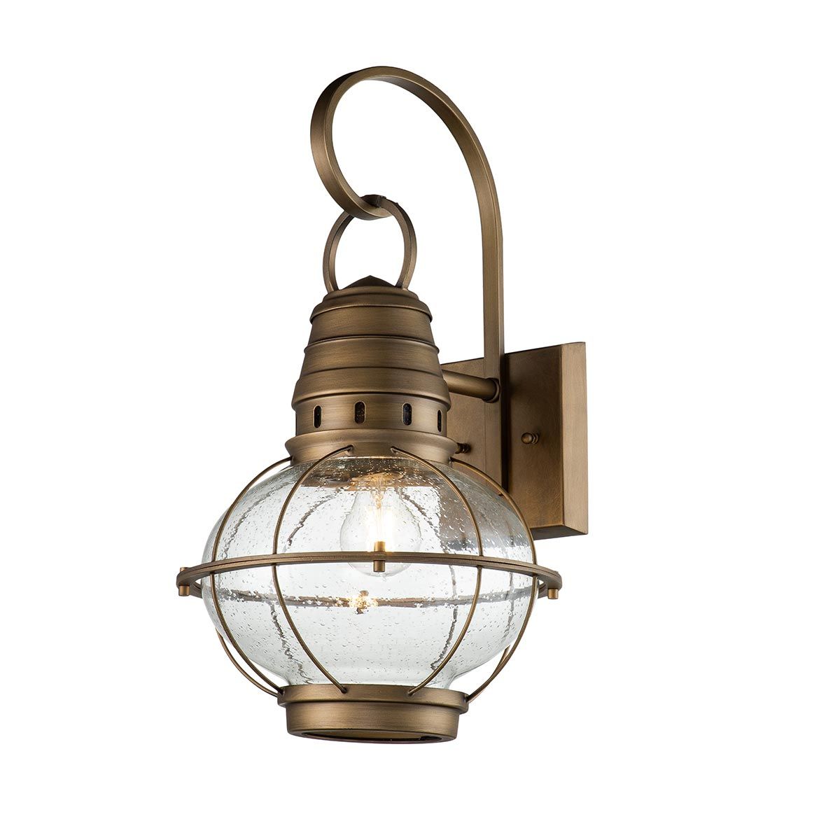 Bridgepoint 1 - flammige große Wandlaterne - Naturmessing - Elsteadlighting - KL - BRIDGEPOINT - L - NBR