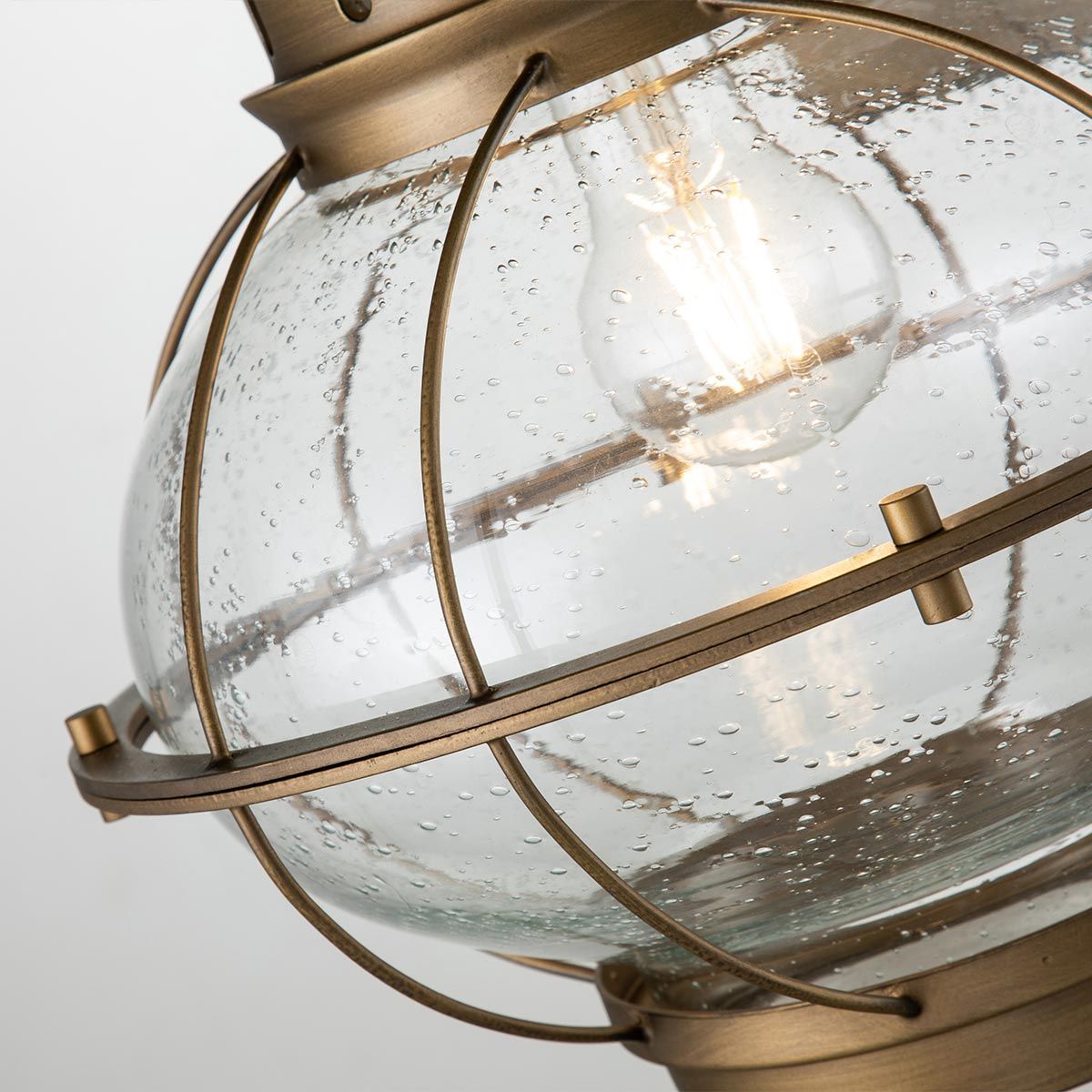 Bridgepoint 1 - flammige große Wandlaterne - Naturmessing - Elsteadlighting - KL - BRIDGEPOINT - L - NBR