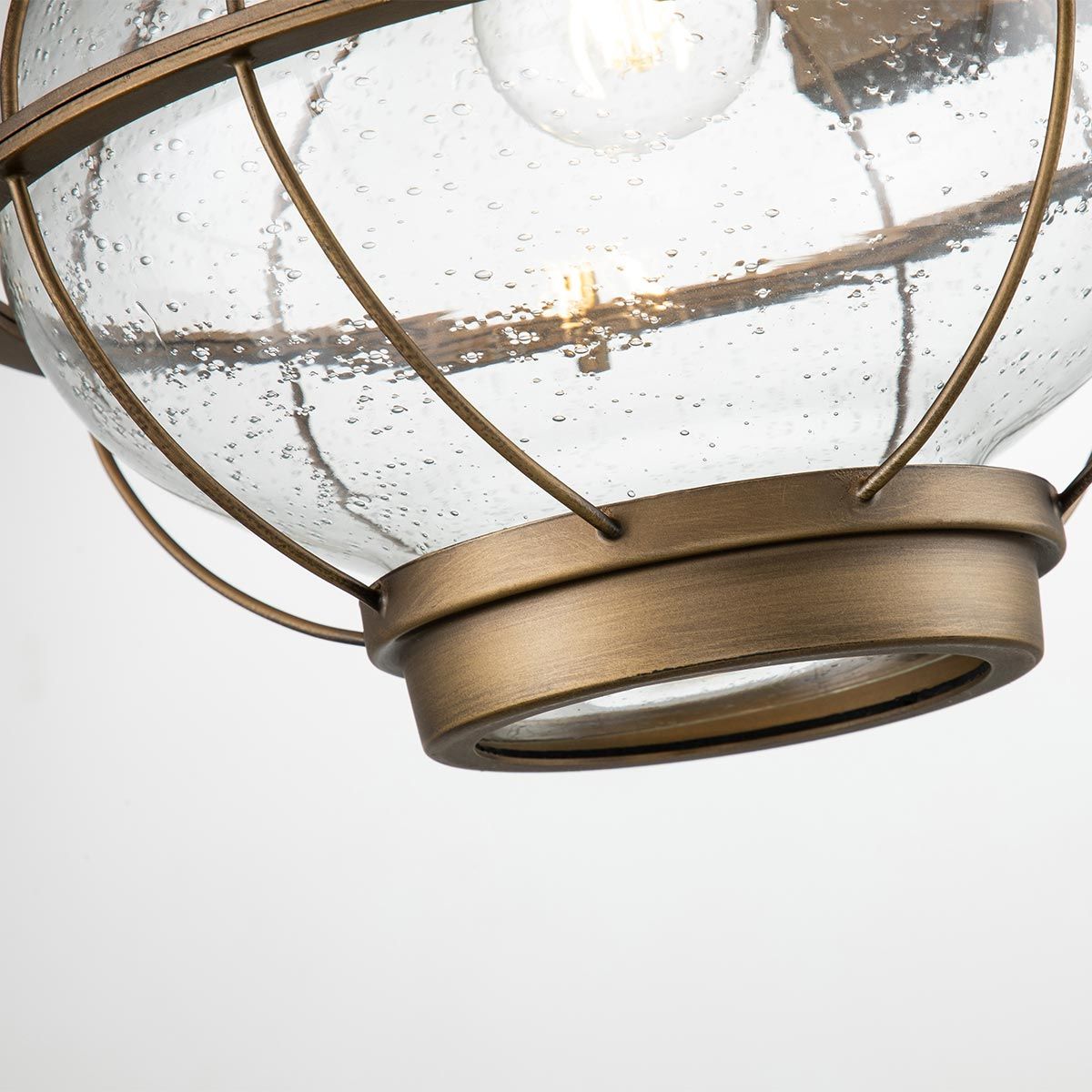 Bridgepoint 1 - flammige große Wandlaterne - Naturmessing - Elsteadlighting - KL - BRIDGEPOINT - L - NBR