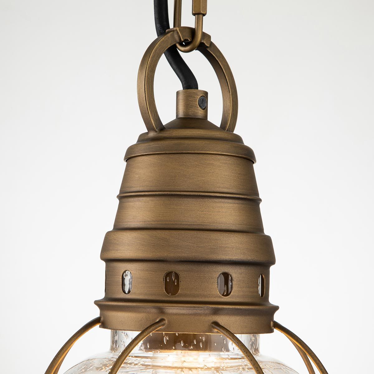 Bridgepoint 1 - flammige kleine Kettenlaterne - Naturmessing - Elsteadlighting - KL - BRIDGEPOINT8S - NBR