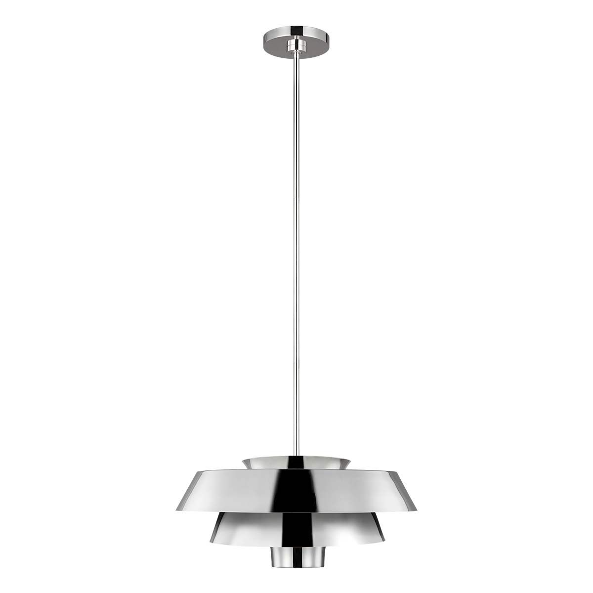 Brisbin 1-flammige Pendelleuchte - Poliertes Nickel - Elsteadlighting - leuchtengrosshandel24