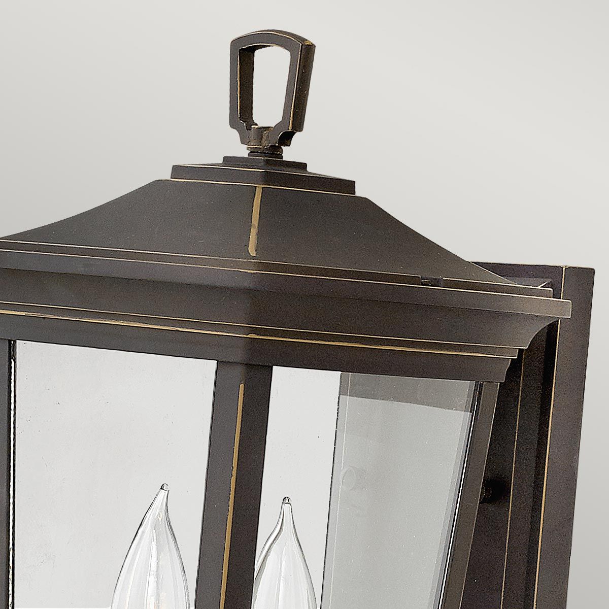 Bromley Wandlaterne, 2 Lichter, mittelgroß, mit Öl eingerieben, Bronze - Elsteadlighting - HK - BROMLEY2 - M